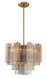 Addis 4 Light Aged Brass Chandelier Chandelier Crystorama