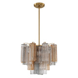 Addis 4 Light Aged Brass Chandelier Chandelier Crystorama