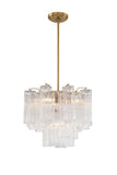 Addis 4 Light Aged Brass Chandelier Chandelier Crystorama