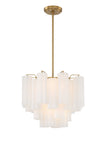 Addis 4 Light Aged Brass Chandelier Chandelier Crystorama