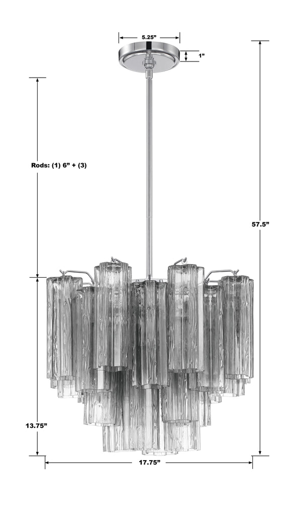 Addis 4 Light Polished Chrome Chandelier Chandelier Crystorama