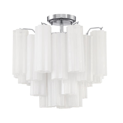 Addis 4 Light Polished Chrome Semi Flush Mount Semi Flush Crystorama