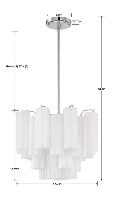 Addis 4 Light Polished Chrome Chandelier Chandelier Crystorama