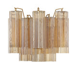 Addis 2 Light Aged Brass Sconce Wall Sconce Crystorama