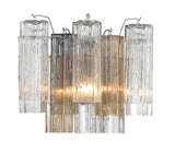 Addis 2 Light Polished Chrome Sconce Wall Sconce Crystorama