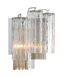 Addis 2 Light Polished Chrome Sconce Wall Sconce Crystorama