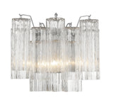 Addis 2 Light Polished Chrome Sconce Wall Sconce Crystorama