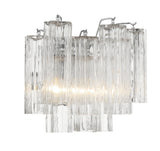 Addis 2 Light Polished Chrome Sconce Wall Sconce Crystorama