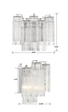 Addis 2 Light Polished Chrome Sconce Wall Sconce Crystorama