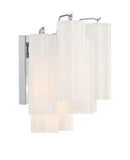 Addis 2 Light Polished Chrome Sconce Wall Sconce Crystorama