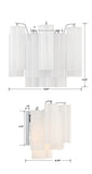 Addis 2 Light Polished Chrome Sconce Wall Sconce Crystorama