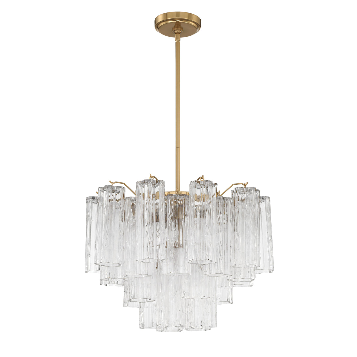 Addis 6 Light Aged Brass Chandelier Chandelier Crystorama