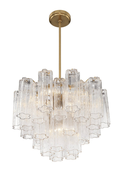 Addis 6 Light Aged Brass Chandelier Chandelier Crystorama