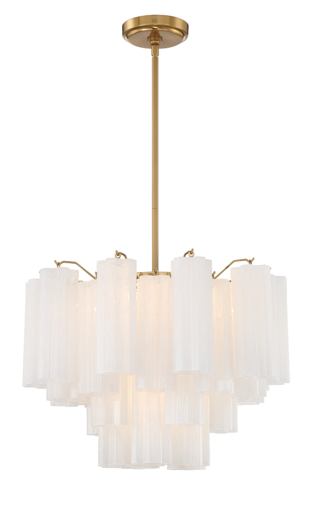 Addis 6 Light Aged Brass Chandelier Chandelier Crystorama