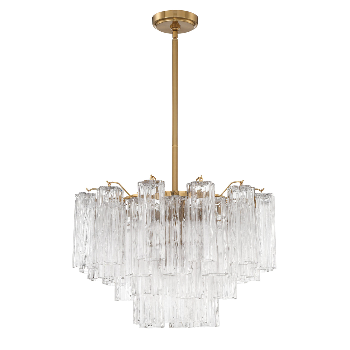 Addis 9 Light Aged Brass Chandelier Chandelier Crystorama