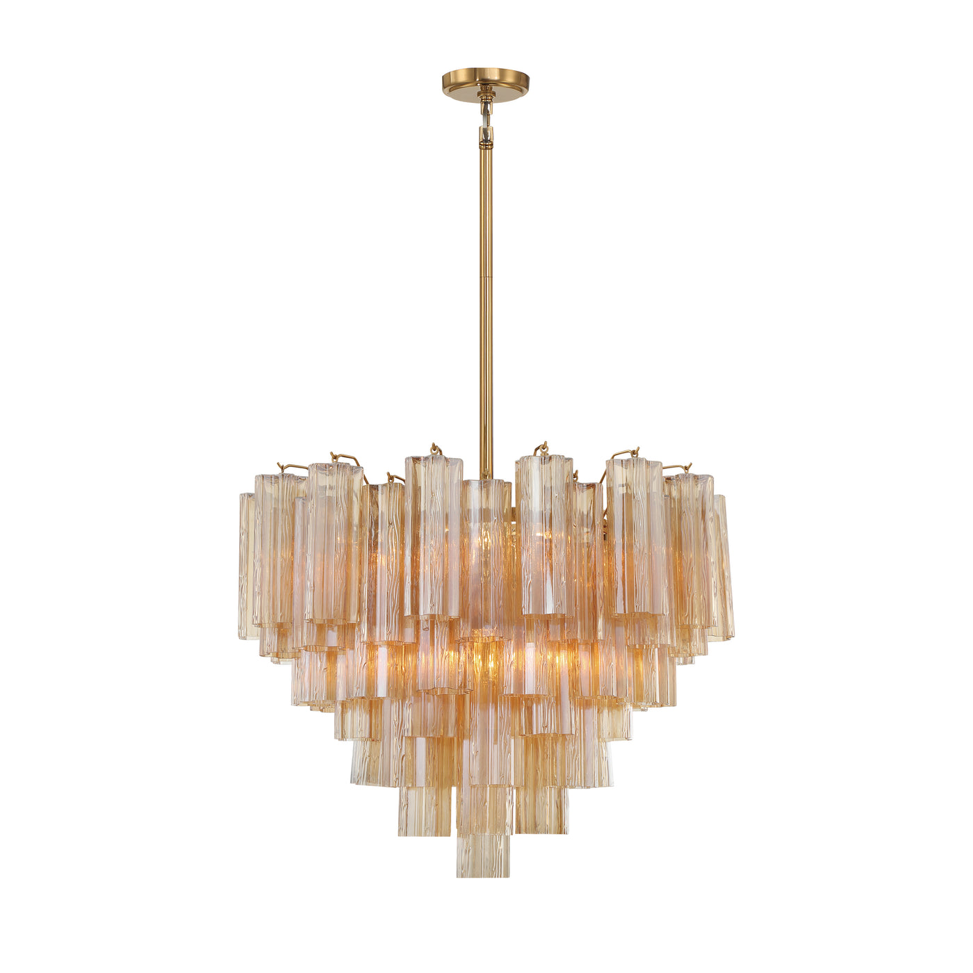 Addis 12 Light Aged Brass Chandelier Chandelier Crystorama