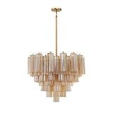 Addis 12 Light Aged Brass Chandelier Chandelier Crystorama