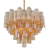 Addis 12 Light Aged Brass Chandelier Chandelier Crystorama