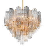 Addis 12 Light Aged Brass Chandelier Chandelier Crystorama