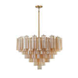 Addis 16 Light Aged Brass Chandelier Chandelier Crystorama