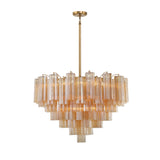 Addis 16 Light Aged Brass Chandelier Chandelier Crystorama