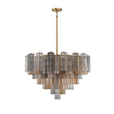 Addis 16 Light Aged Brass Chandelier Chandelier Crystorama