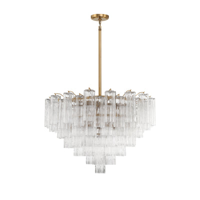 Addis 16 Light Aged Brass Chandelier Chandelier Crystorama