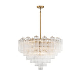 Addis 16 Light Aged Brass Chandelier Chandelier Crystorama