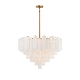 Addis 16 Light Aged Brass Chandelier Chandelier Crystorama