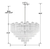 Addis 16 Light Polished Chrome Chandelier Chandelier Crystorama