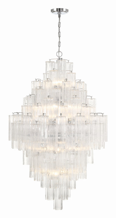 Addis 20 Light Polished Chrome Chandelier Chandelier Crystorama