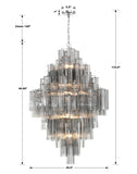 Addis 20 Light Polished Chrome Chandelier Chandelier Crystorama