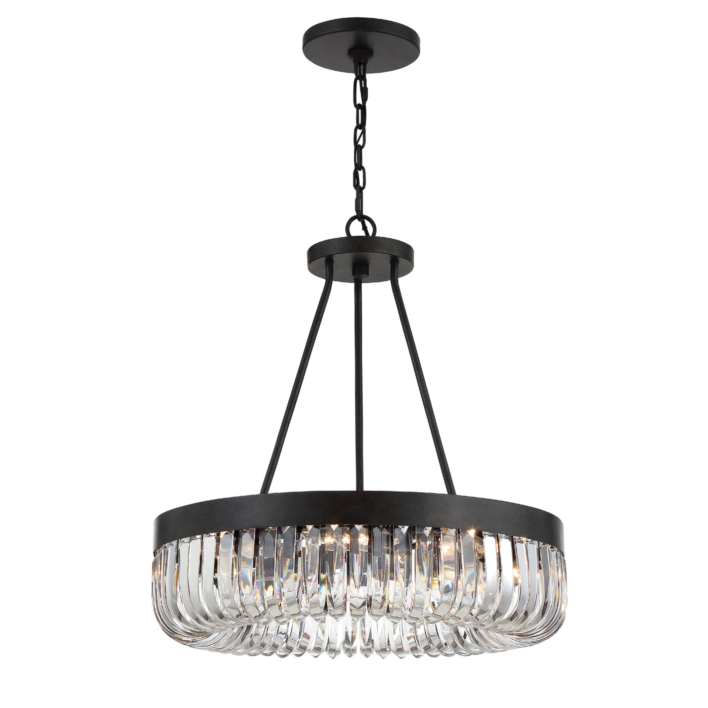 Alister 8 Light Charcoal Bronze Chandelier Chandelier Crystorama