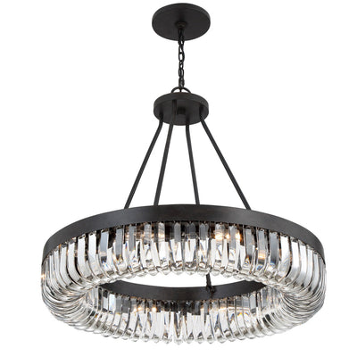 Alister 10 Light Charcoal Bronze Chandelier Chandelier Crystorama