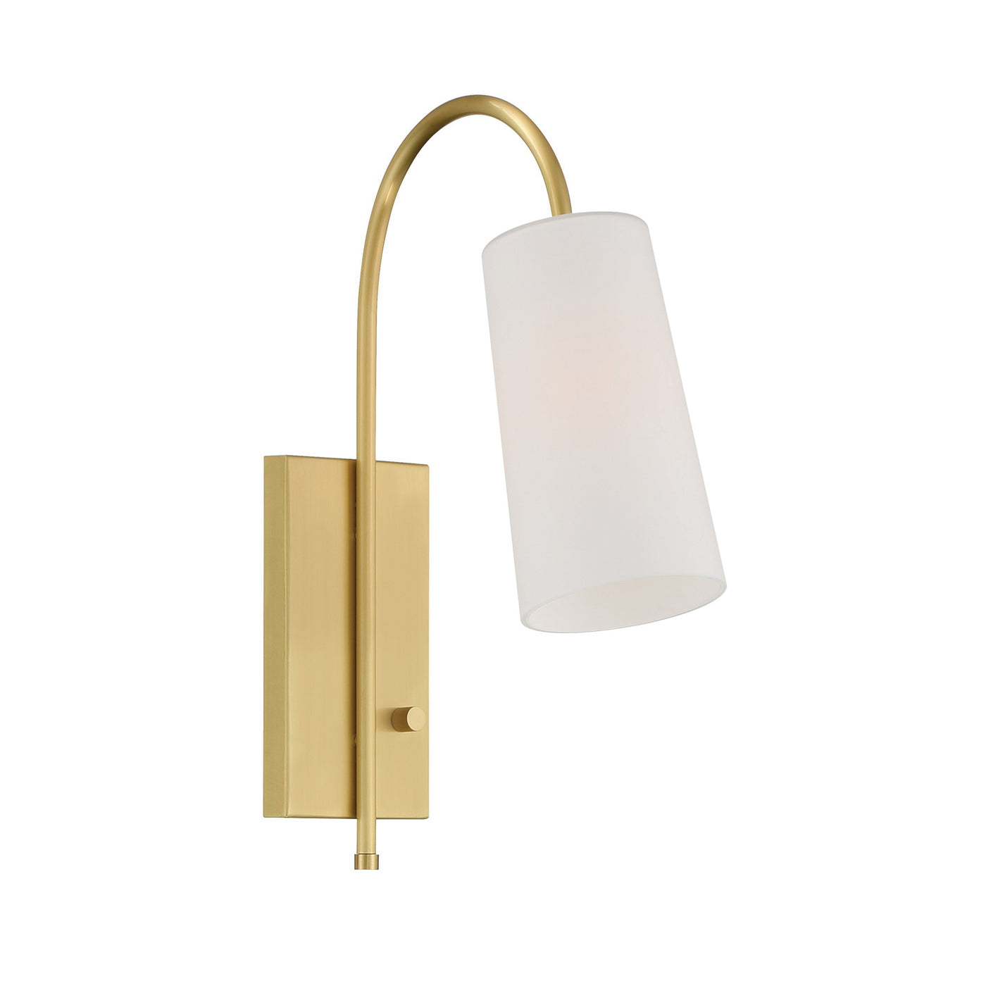 Alexa 1 Light Aged Brass Task Sconce Wall Sconce Crystorama