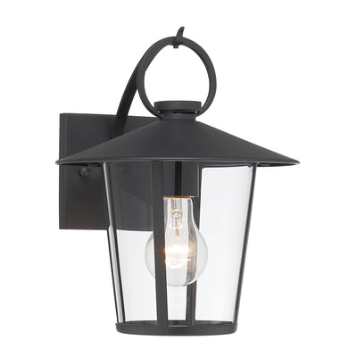 Andover 1 Light Matte Black Outdoor Sconce Exterior Crystorama