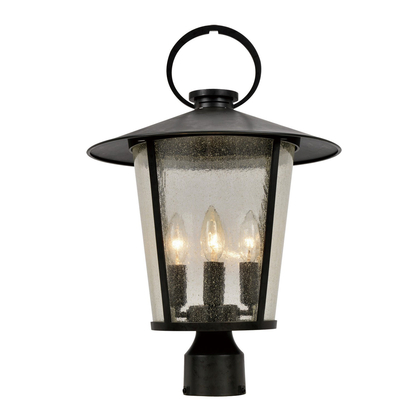 Andover 4 Light Matte Black Outdoor Post Exterior Crystorama