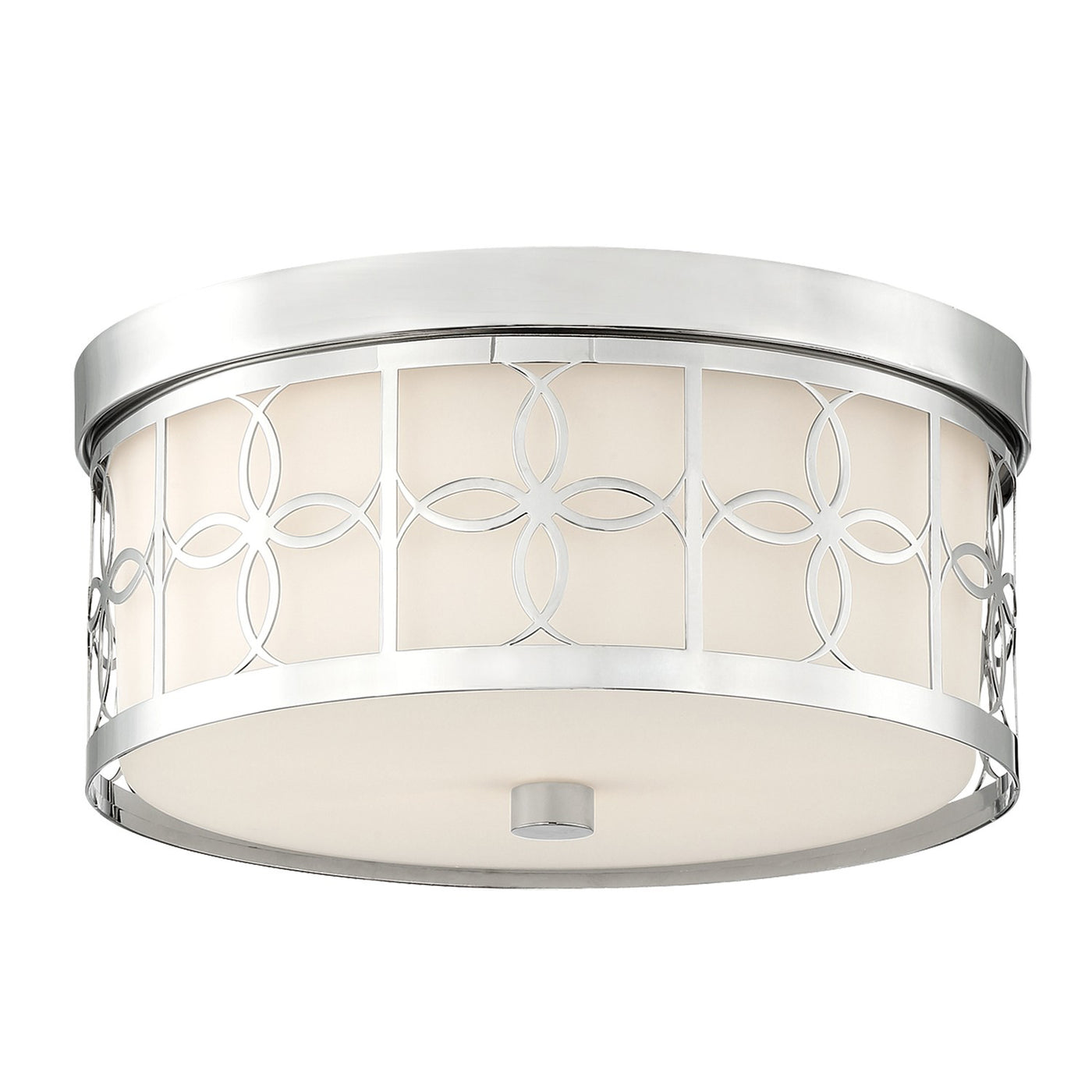 Anniversary 2 Light Polished Nickel Flush Mount Semi Flush Crystorama