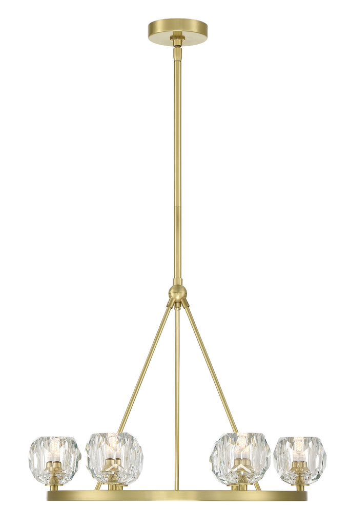 Aragon 6 Light Soft Brass Chandelier Chandelier Crystorama