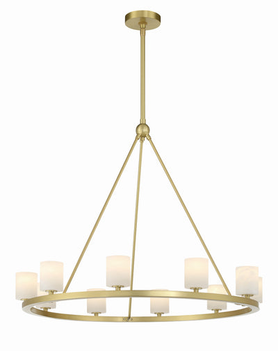 Aragon 10 Light Soft Brass Chandelier Chandelier Crystorama