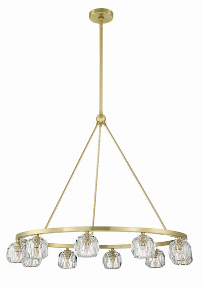 Aragon 10 Light Soft Brass Chandelier Chandelier Crystorama