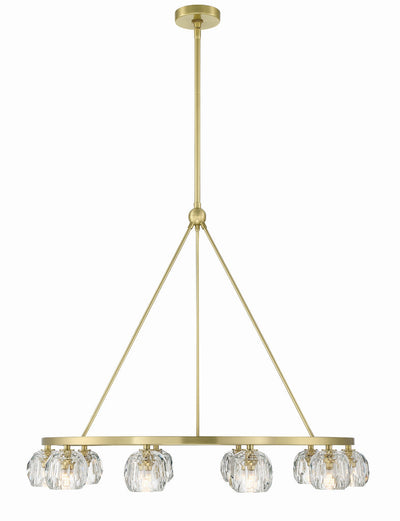 Aragon 10 Light Soft Brass Chandelier Chandelier Crystorama