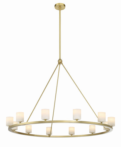 Aragon 12 Light Soft Brass Chandelier Chandelier Crystorama