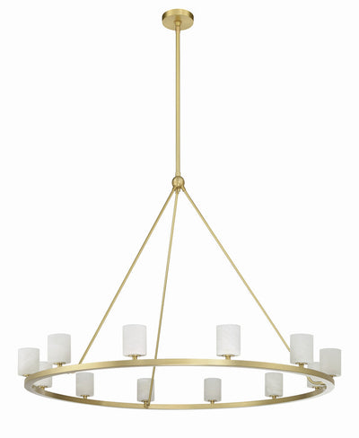 Aragon 12 Light Soft Brass Chandelier Chandelier Crystorama