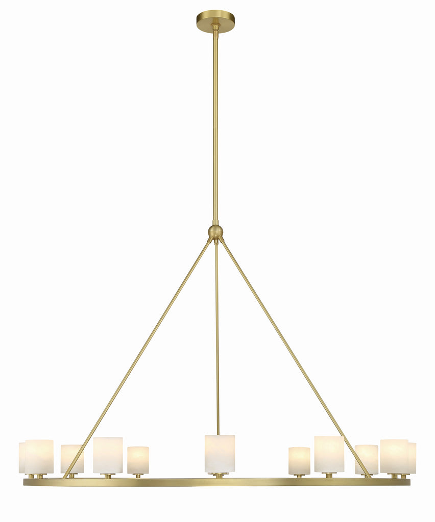 Aragon 12 Light Soft Brass Chandelier Chandelier Crystorama