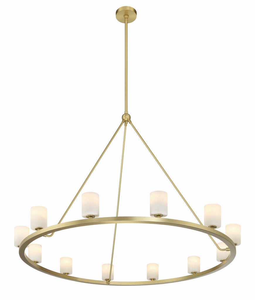 Aragon 12 Light Soft Brass Chandelier Chandelier Crystorama