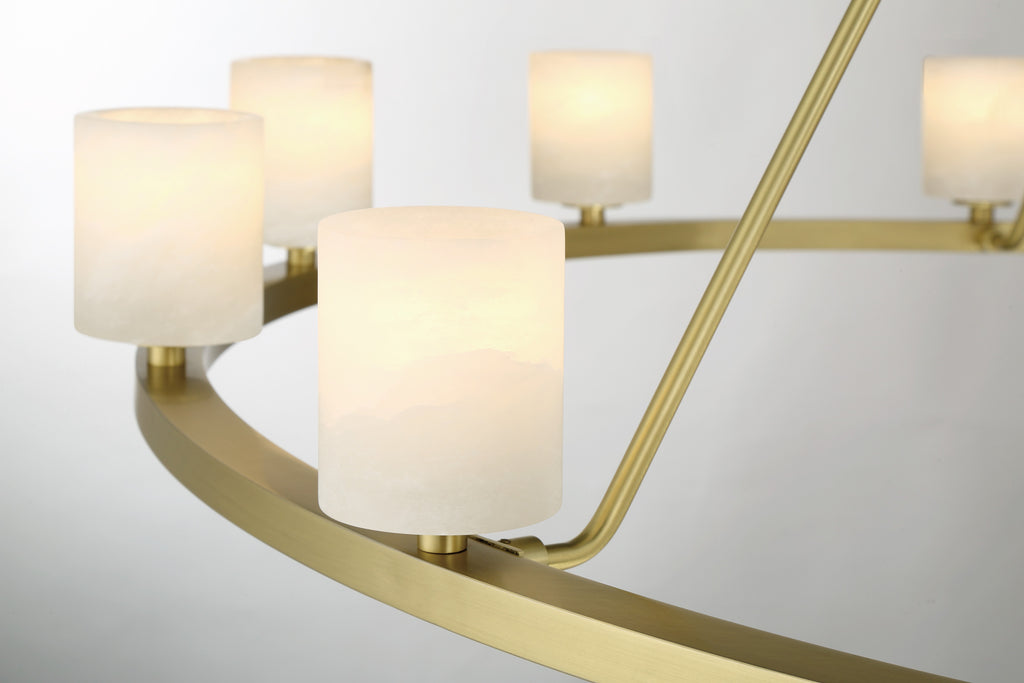 Aragon 12 Light Soft Brass Chandelier Chandelier Crystorama