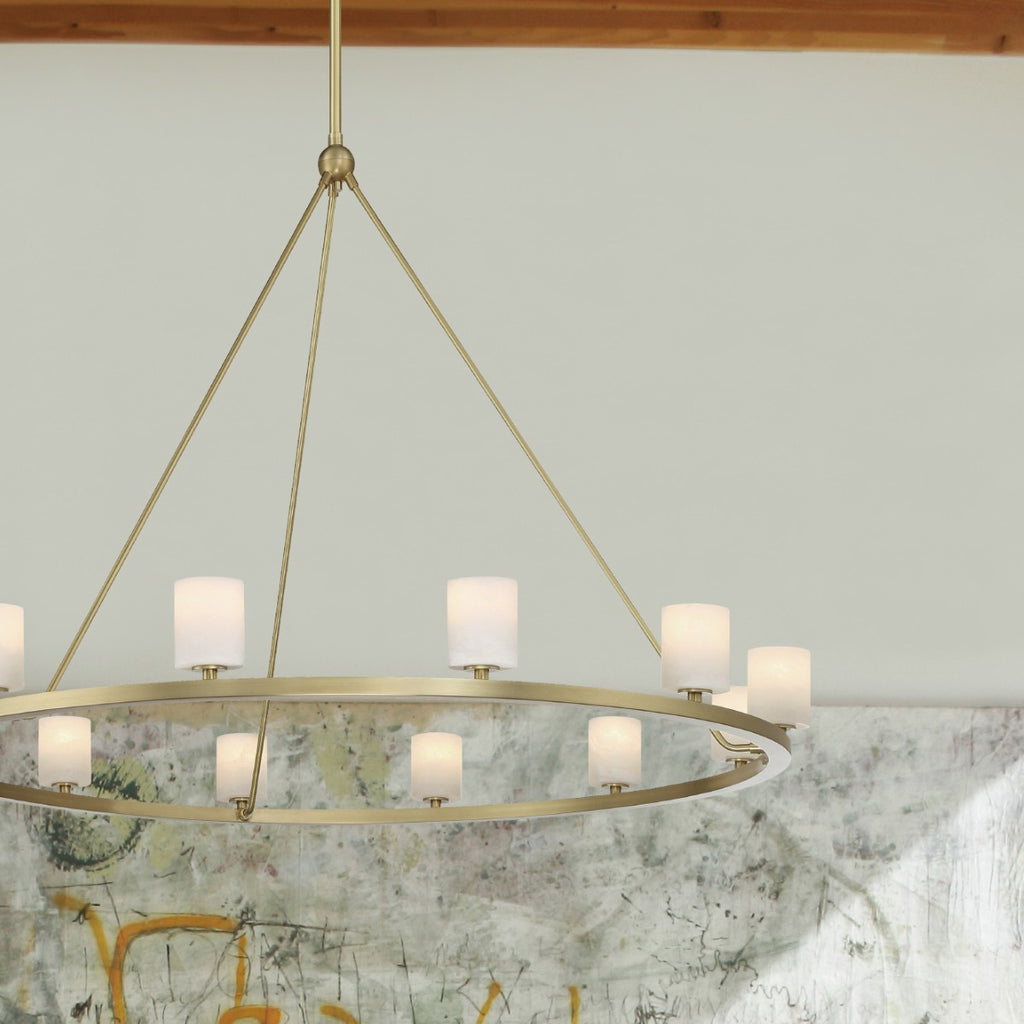 Aragon 12 Light Soft Brass Chandelier Chandelier Crystorama