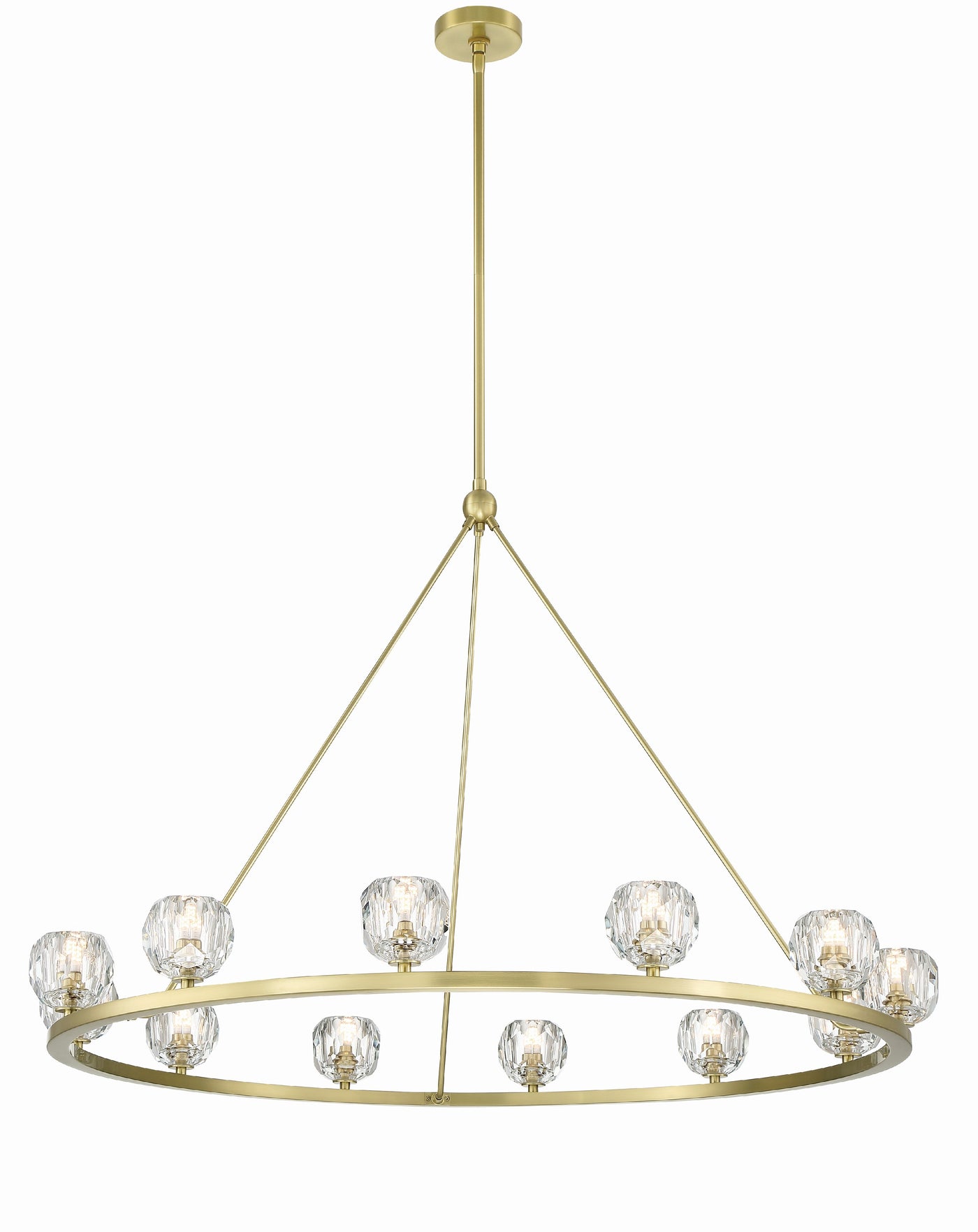 Aragon 12 Light Soft Brass Chandelier Chandelier Crystorama