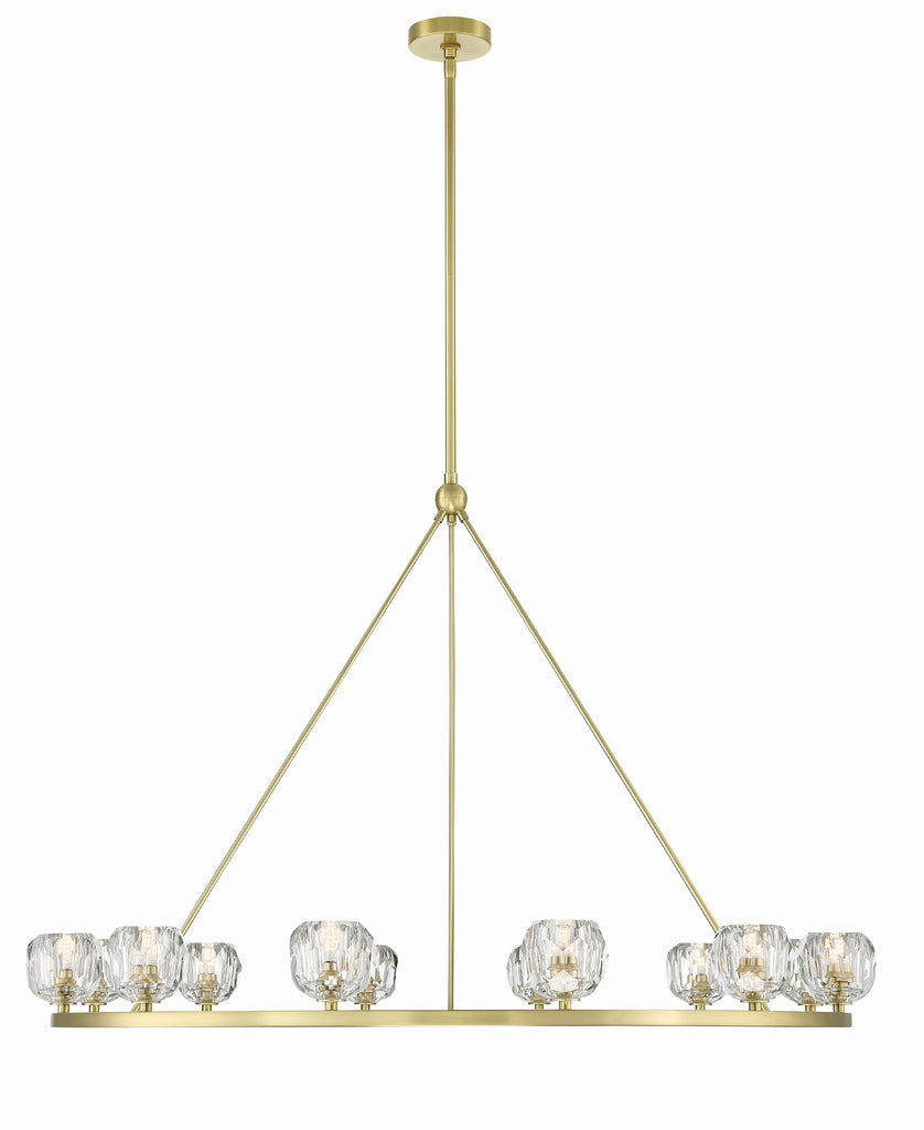 Aragon 12 Light Soft Brass Chandelier Chandelier Crystorama